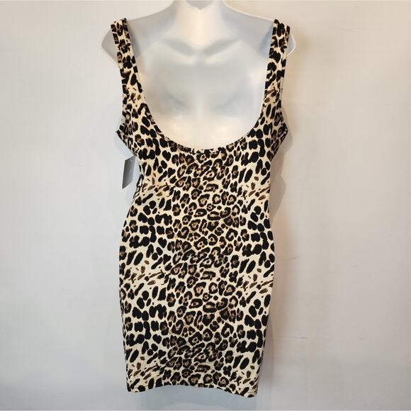 New Animal Print Sexy Stretch Tank Dress Size XL - Picture 5 of 11